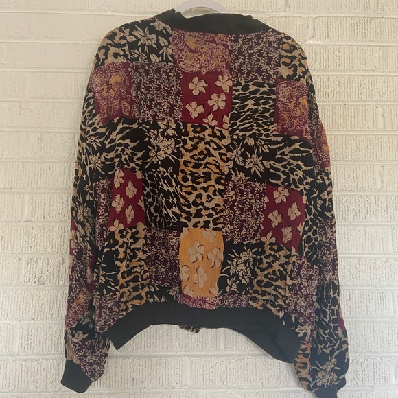 Vintage bohemian lightweight beaded patchwork jacket - Picture 5 of 5